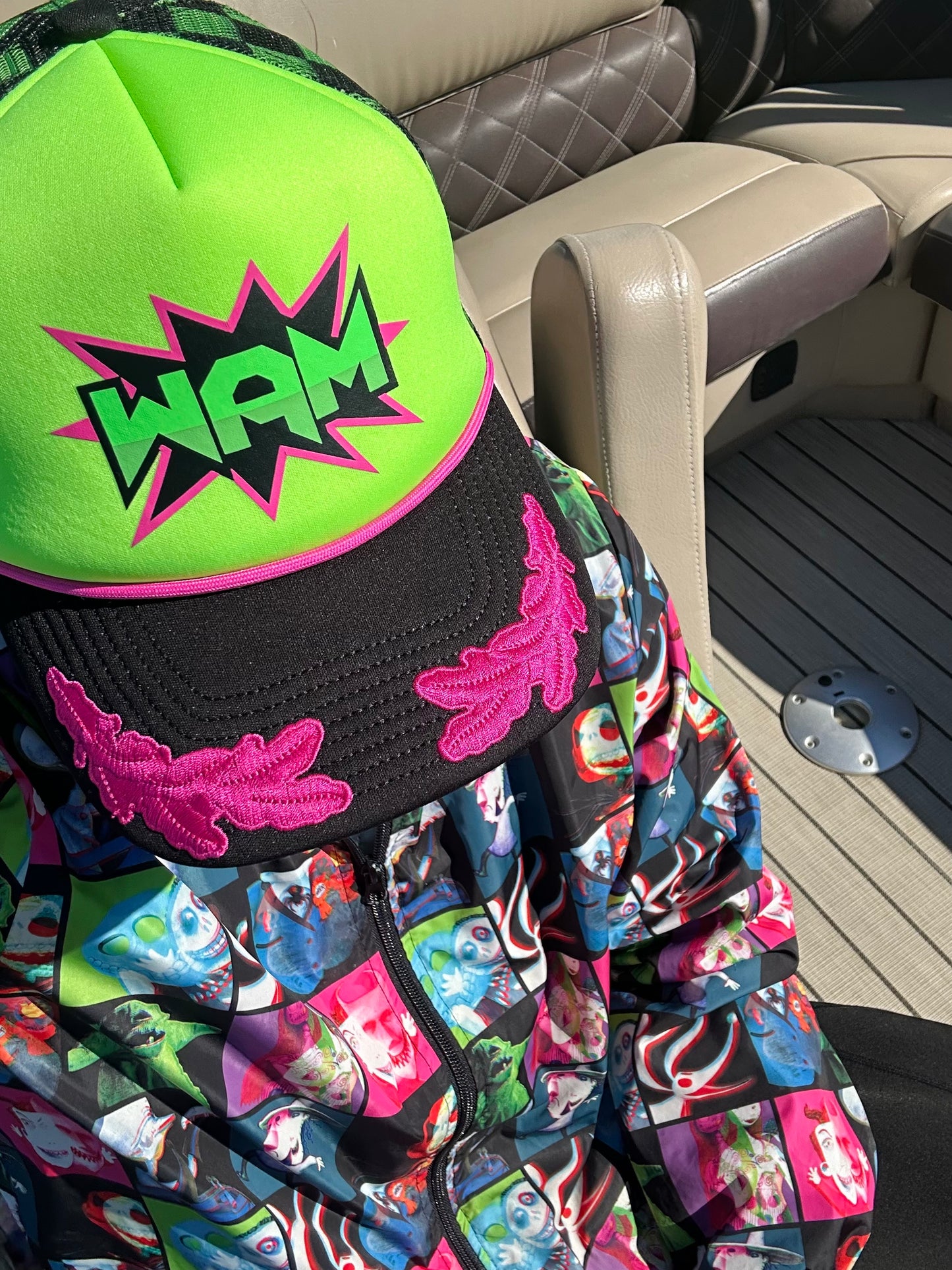 Green WAM Hat + Green Logo