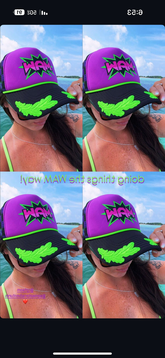 Purple WAM Hat + Purple Logo