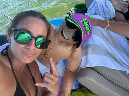 Purple WAM Hat + Green Logo