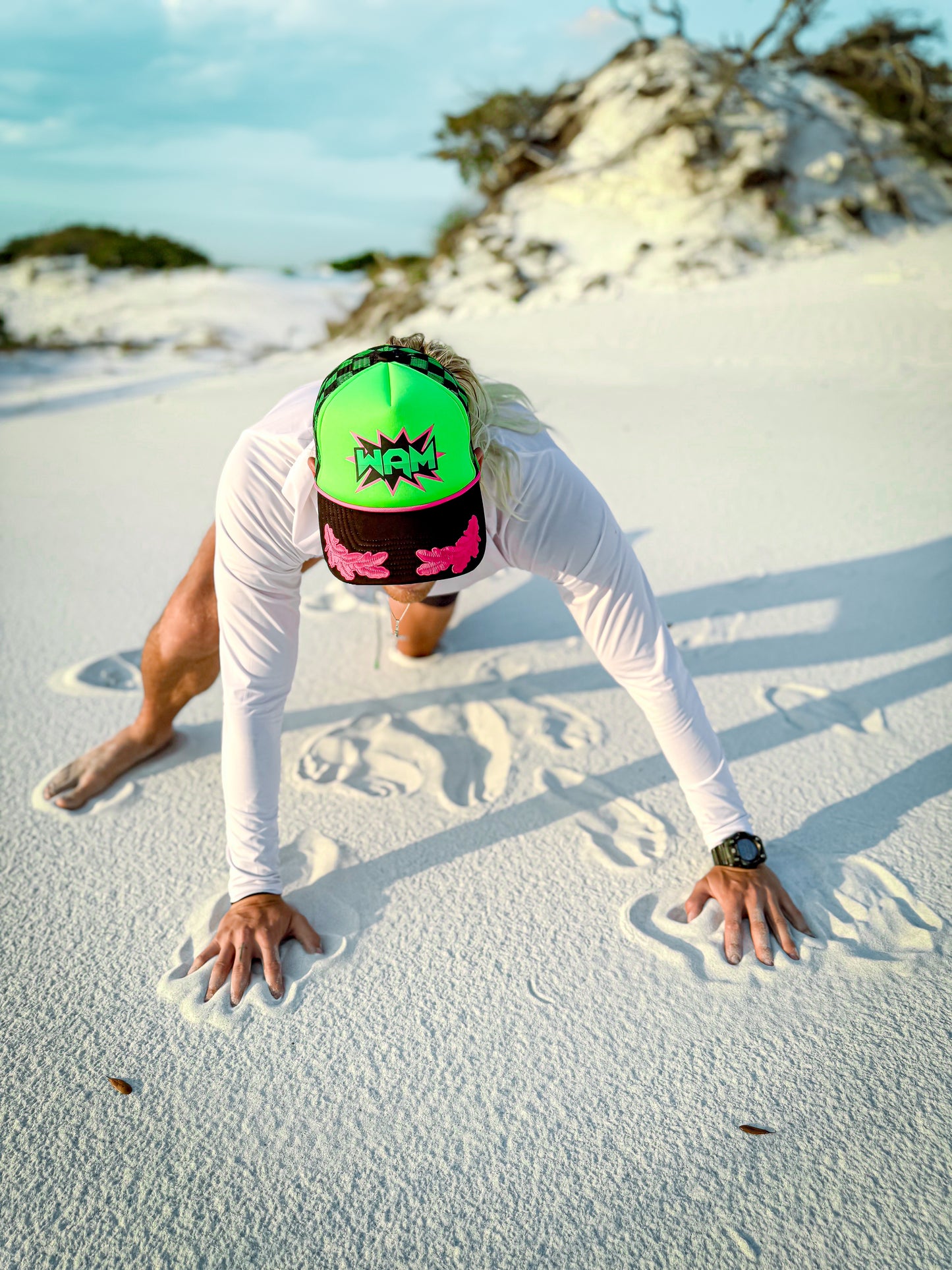 Green WAM Hat + Green Logo