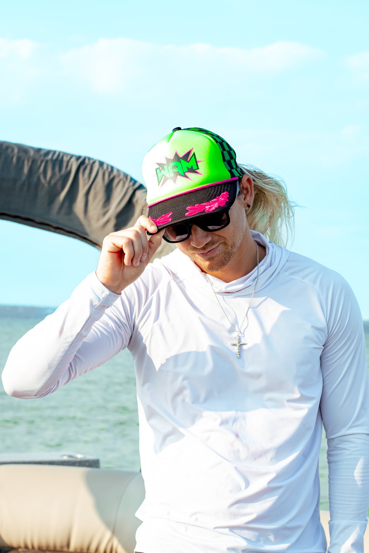 Green WAM Hat + Green Logo