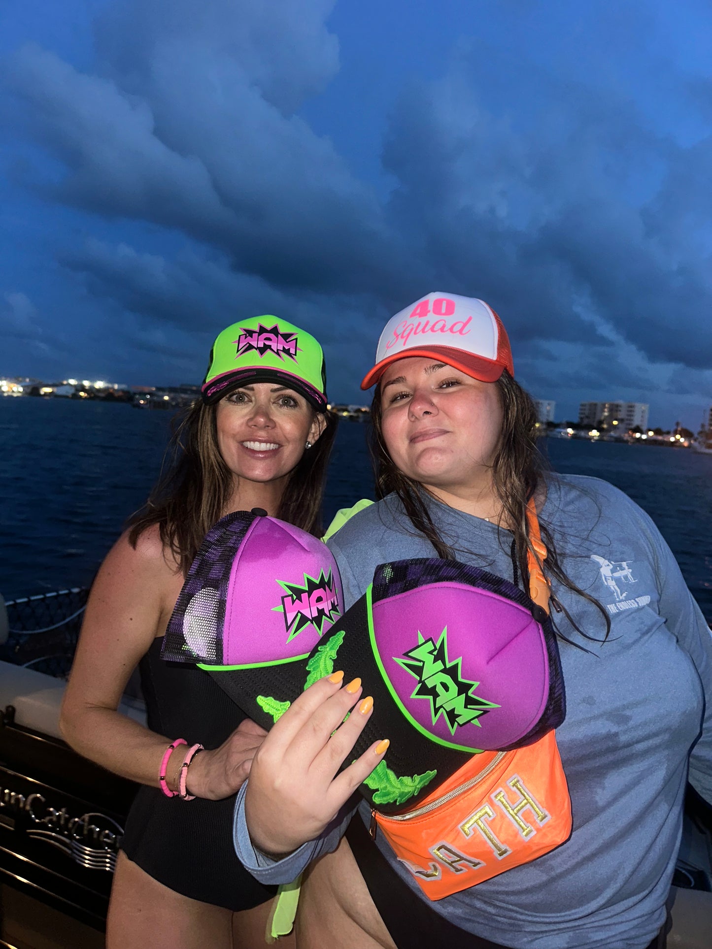 Purple WAM Hat + Green Logo