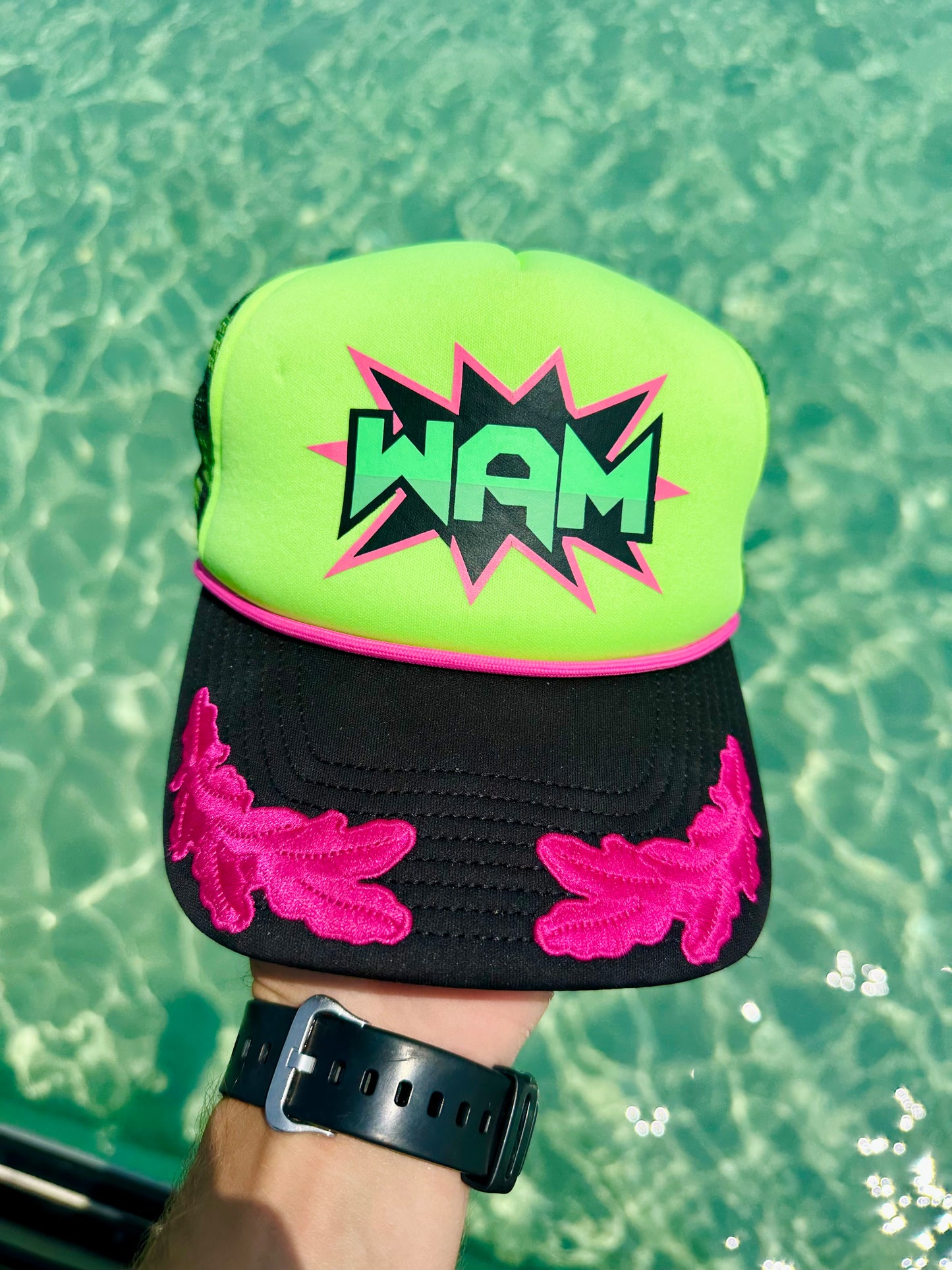 Green WAM Hat + Green Logo