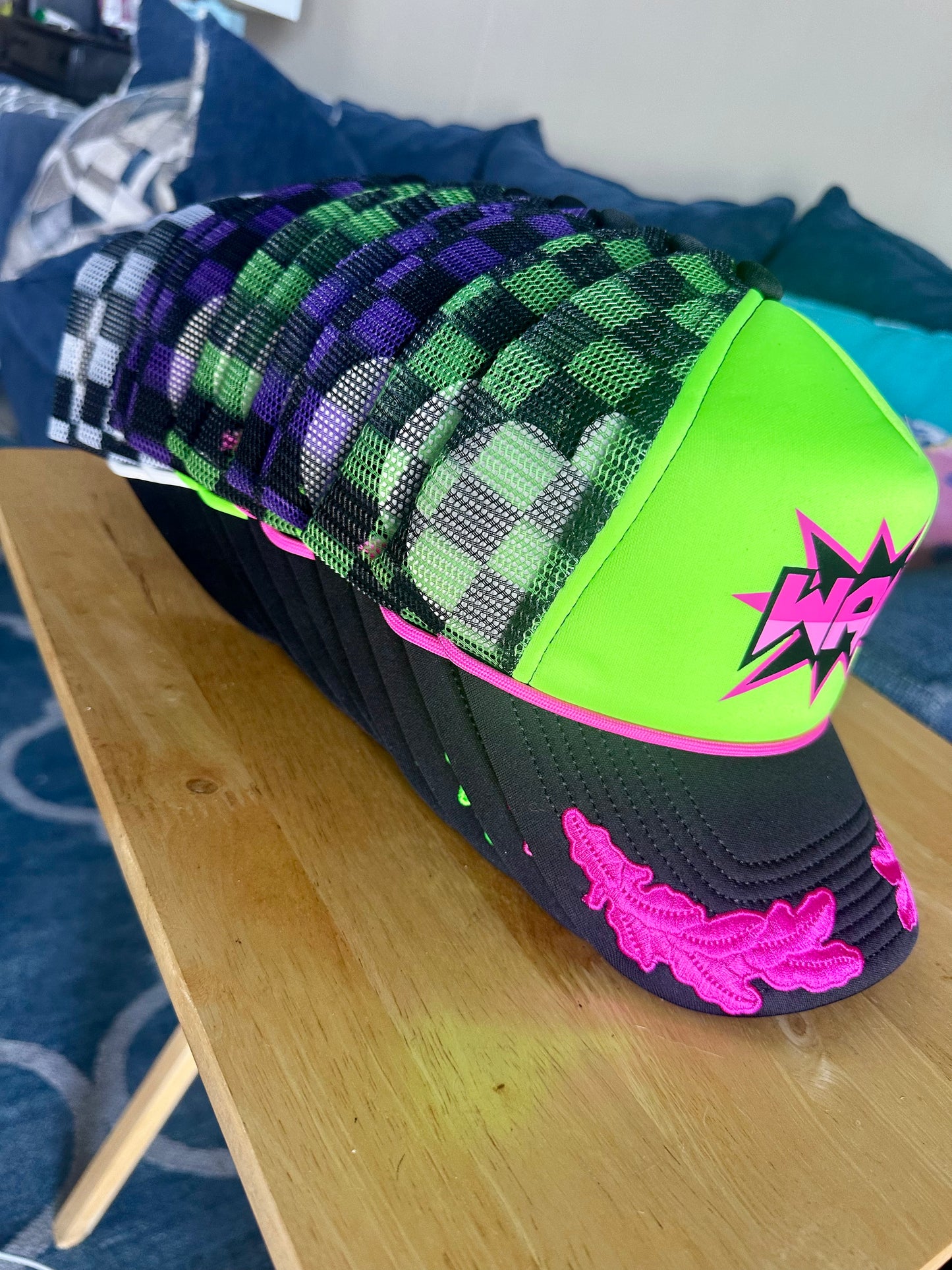 Green WAM Hat + Purple Logo