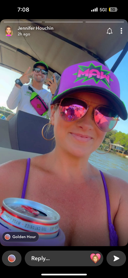 Purple WAM Hat + Purple Logo