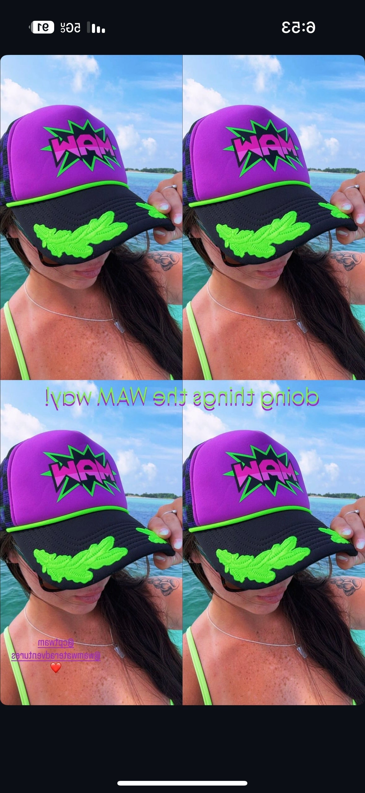 Purple WAM Hat + Purple Logo