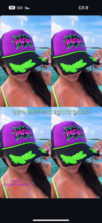 Purple WAM Hat + Purple Logo